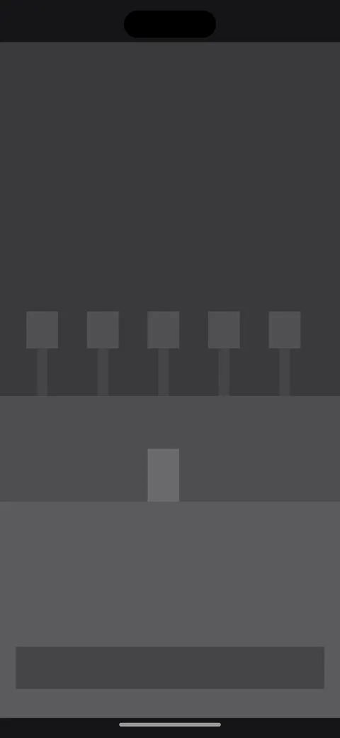Illustration of a flat, dated game environment before the redesign