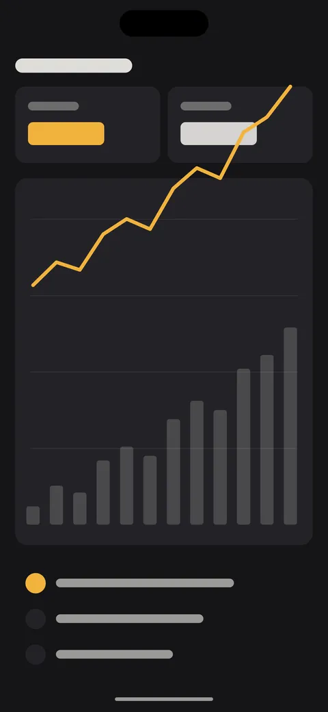 Illustration of an analytics dashboard